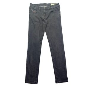 Diesel Getlegg Slim Skinny‎ Low Waist Stretch Black Jeans W29 L29 Grunge Retro